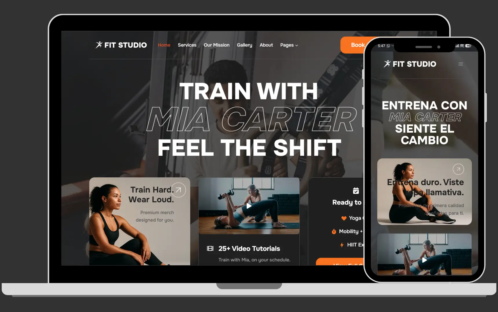 Página web de entrenamientos hecha por agencia de diseño web en medellin Sodecompany